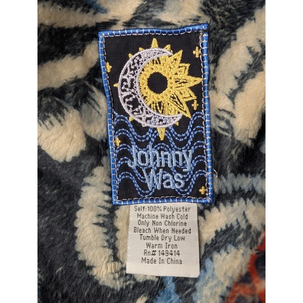 NWT Johnny Was Travel Blanket BAG ONLY Mcdreamer Night Button Opening Laptop